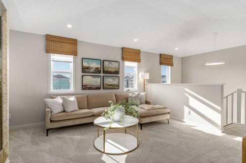 80 Magnolia Green Se, Calgary, AB - Indoor Photo Showing Living Room