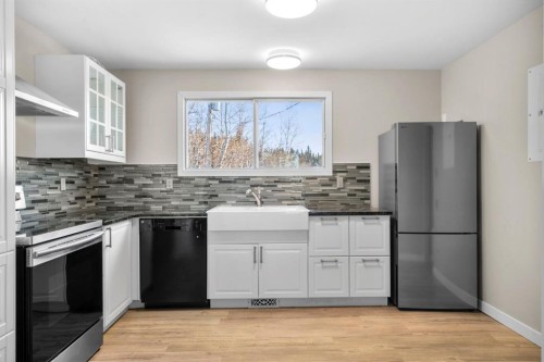 17 Gibson Road, Benchlands, AB - Indoor Photo Showing Kitchen With Upgraded Kitchen