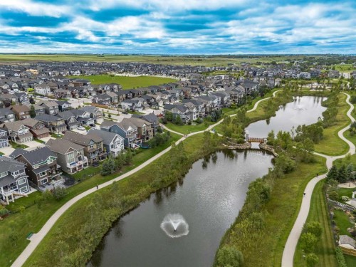 225 Kingsmere Cove Se, Airdrie, AB - Outdoor With Body Of Water With View