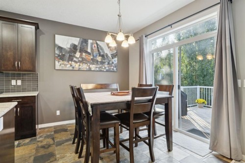 453 River Heights Drive, Cochrane, AB - Indoor Photo Showing Dining Room