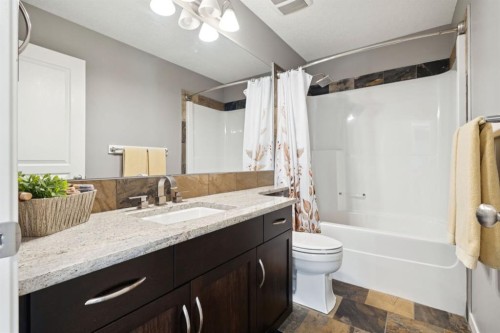 453 River Heights Drive, Cochrane, AB - Indoor Photo Showing Bathroom
