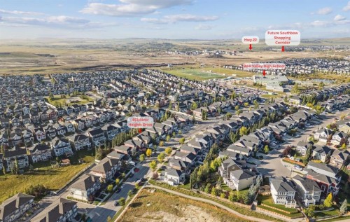 453 River Heights Drive, Cochrane, AB - Outdoor With View