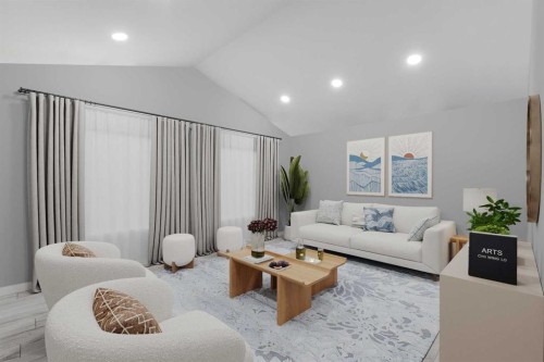 101 Boulder Creek Place, Langdon, AB - Indoor Photo Showing Living Room