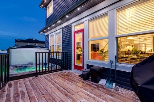 101 Boulder Creek Place, Langdon, AB - Outdoor With Deck Patio Veranda With Exterior