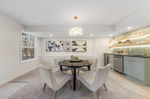 125 Discovery Place Sw, Calgary, AB - Indoor Photo Showing Dining Room