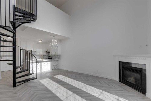 403-527 15 Avenue Sw, Calgary, AB - Indoor With Fireplace