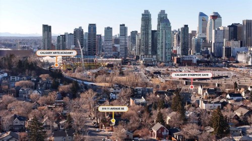 918 11 Avenue Se, Calgary, AB - Outdoor With View