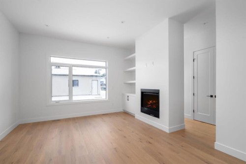 2227 36 Street Sw, Calgary, AB - Indoor With Fireplace