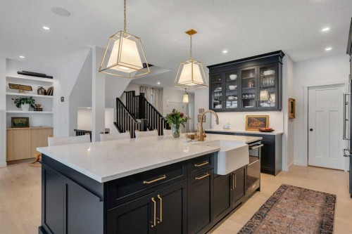 1176 Cranbrook Gardens Se, Calgary, AB - Indoor Photo Showing Kitchen With Upgraded Kitchen