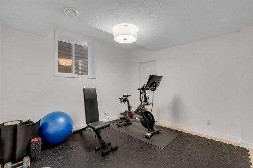 1176 Cranbrook Gardens Se, Calgary, AB - Indoor Photo Showing Gym Room