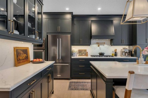 1176 Cranbrook Gardens Se, Calgary, AB - Indoor Photo Showing Kitchen With Stainless Steel Kitchen With Upgraded Kitchen