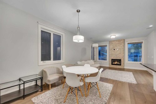 1708 23 Avenue Nw, Calgary, AB - Indoor With Fireplace