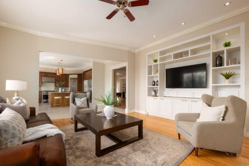 57 Slopes Point Sw, Calgary, AB - Indoor Photo Showing Living Room