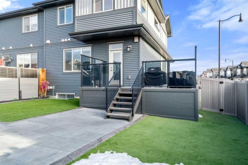 3 Sundown Manor, Cochrane, AB - Outdoor With Deck Patio Veranda