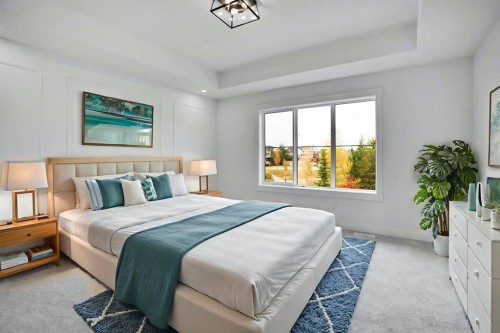 75 Sunvalley Way, Cochrane, AB - Indoor Photo Showing Bedroom