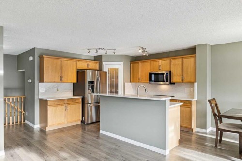 460 Silverado Plains Circle Sw, Calgary, AB - Indoor Photo Showing Kitchen With Stainless Steel Kitchen
