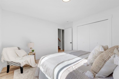 208 Cedarille Green Sw, Calgary, AB - Indoor Photo Showing Bedroom