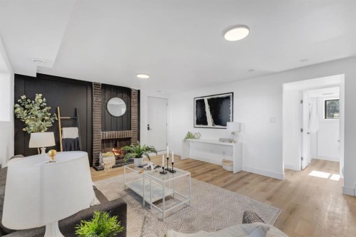 208 Cedarille Green Sw, Calgary, AB - Indoor Photo Showing Living Room