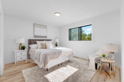 208 Cedarille Green Sw, Calgary, AB - Indoor Photo Showing Bedroom
