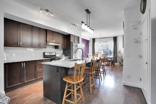 243 Cornerstone Avenue Ne, Calgary, AB - Indoor Photo Showing Kitchen With Upgraded Kitchen