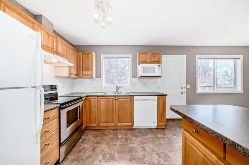 252 Stonemere Place, Chestermere, AB - Indoor Photo Showing Kitchen With Double Sink