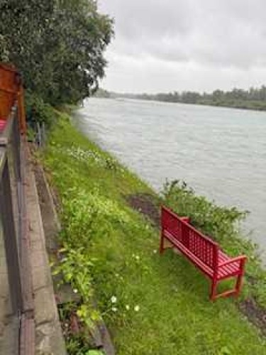 6002 Bow Crescent Nw, Calgary, AB - Outdoor With Body Of Water With View