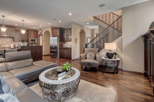 465 Marina Drive, Chestermere, AB - Indoor Photo Showing Living Room