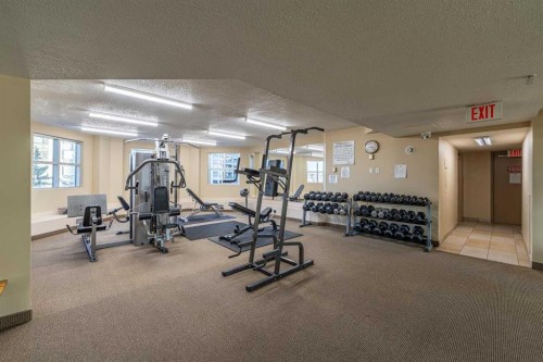 1004-1121 6 Avenue Sw, Calgary, AB - Indoor Photo Showing Gym Room