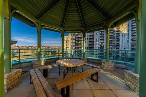 1004-1121 6 Avenue Sw, Calgary, AB - Outdoor With Deck Patio Veranda