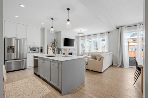 86 Legacy Woods Place Se, Calgary, AB - Indoor Photo Showing Kitchen With Stainless Steel Kitchen With Upgraded Kitchen