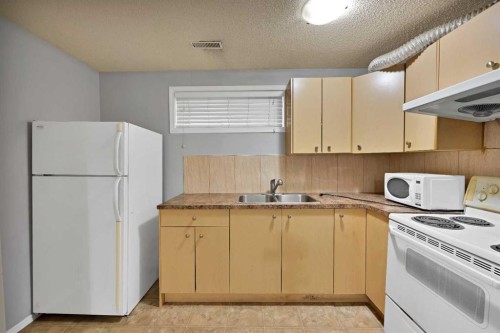 107 Taravista Street Ne, Calgary, AB - Indoor Photo Showing Kitchen With Double Sink