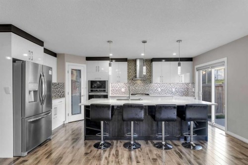 228 Covemeadow Court Ne, Calgary, AB - Indoor Photo Showing Kitchen With Stainless Steel Kitchen With Upgraded Kitchen