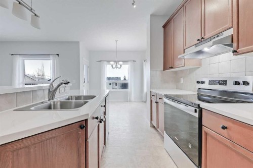 102 Kincora Glen Mews Nw, Calgary, AB - Indoor Photo Showing Kitchen With Double Sink