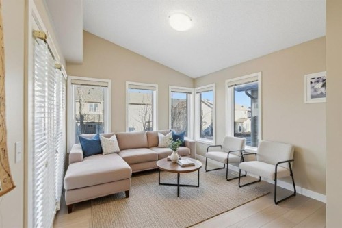 227 Panamount Circle Nw, Calgary, AB - Indoor Photo Showing Living Room