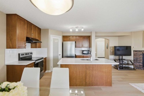 227 Panamount Circle Nw, Calgary, AB - Indoor Photo Showing Kitchen With Double Sink