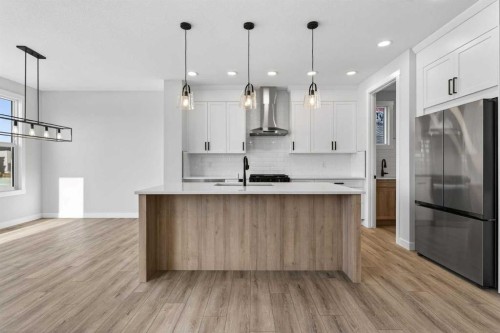 298 Kinniburgh Loop, Chestermere, AB - Indoor Photo Showing Kitchen With Upgraded Kitchen