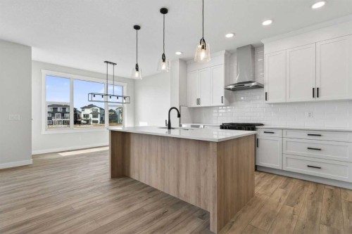 298 Kinniburgh Loop, Chestermere, AB - Indoor Photo Showing Kitchen With Upgraded Kitchen