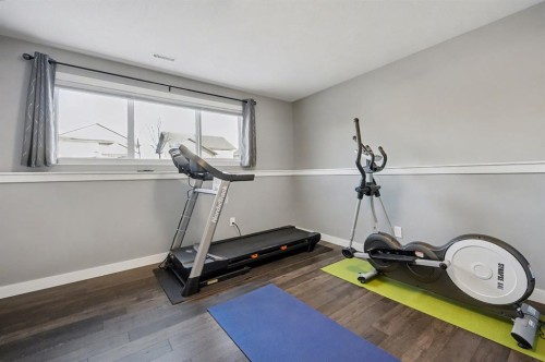 49 Aztec Crescent, Blackfalds, AB - Indoor Photo Showing Gym Room