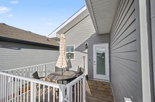 49 Aztec Crescent, Blackfalds, AB - Outdoor With Deck Patio Veranda With Exterior