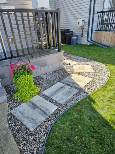 49 Aztec Crescent, Blackfalds, AB - Outdoor With Deck Patio Veranda