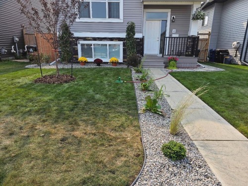 49 Aztec Crescent, Blackfalds, AB - Outdoor With Deck Patio Veranda