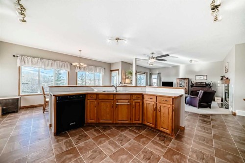 114 Royal Birkdale Crescent Nw, Calgary, AB - Indoor Photo Showing Kitchen With Double Sink
