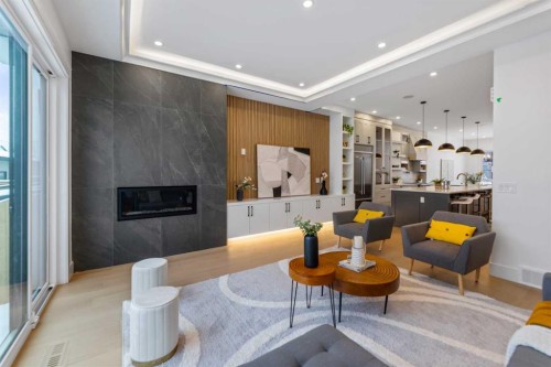 2323 53 Avenue Sw, Calgary, AB - Indoor With Fireplace