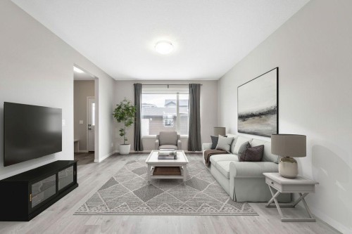 369 D'Arcy Ranch Drive, Okotoks, AB - Indoor Photo Showing Living Room