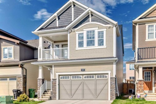 43 Carrington Crescent Nw, Calgary, AB - Outdoor With Balcony With Facade