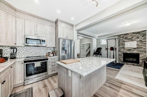 43 Carrington Crescent Nw, Calgary, AB - Indoor Photo Showing Kitchen With Stainless Steel Kitchen With Upgraded Kitchen