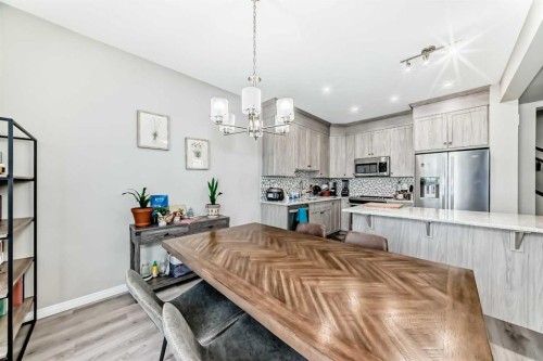 43 Carrington Crescent Nw, Calgary, AB - Indoor Photo Showing Kitchen With Stainless Steel Kitchen With Upgraded Kitchen