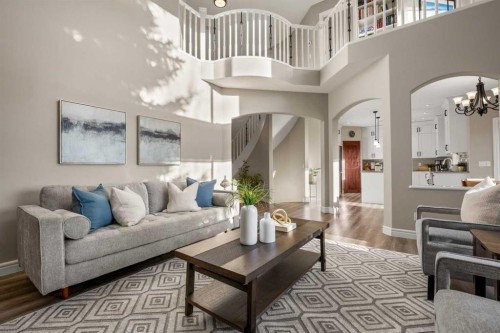 242 Tuscany Ridge Park Nw, Calgary, AB - Indoor Photo Showing Living Room