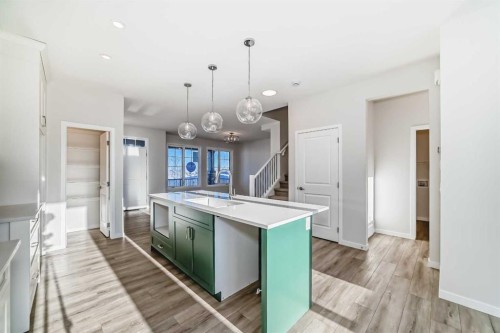 40 Ellen Lane, Crossfield, AB - Indoor Photo Showing Kitchen