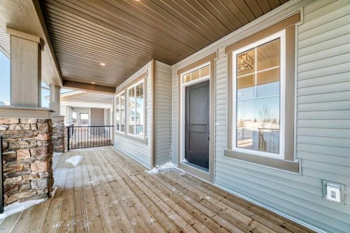 40 Ellen Lane, Crossfield, AB - Outdoor With Deck Patio Veranda With Exterior